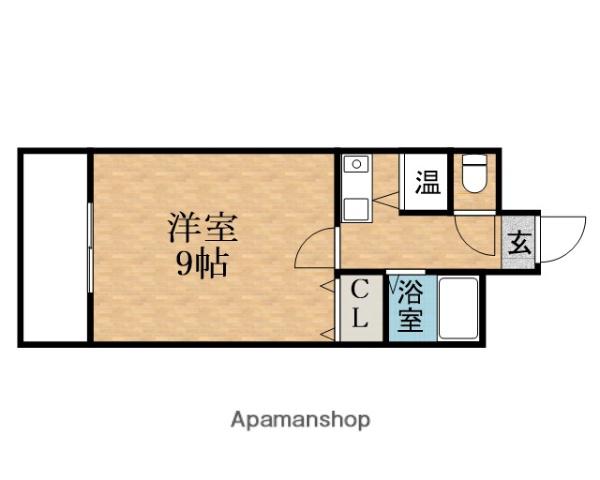 ヴェローナ1(1K/2階)の間取り写真