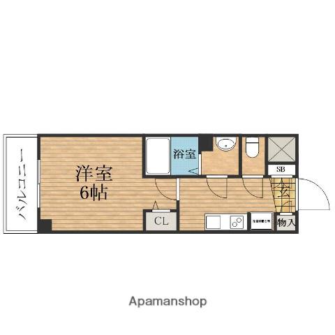 プレサンス天満橋トラッド(1K/11階)の間取り写真