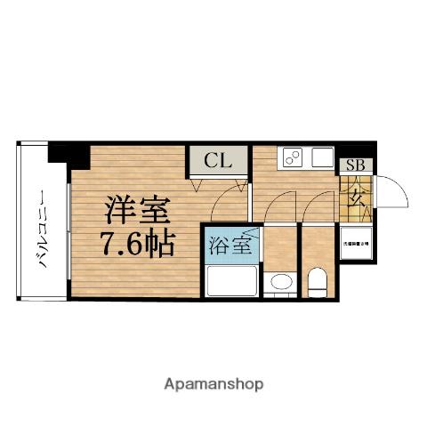 サムティ本町橋2MEDIUS(1K/2階)の間取り写真
