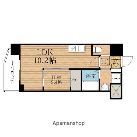 セレニテ本町東リアン(1LDK/5階)の間取り写真