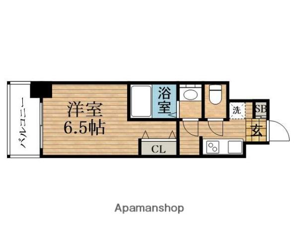 ユーレジデンス淀屋橋(1K/11階)の間取り写真