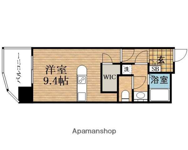 クラウンハイム本町イースト(ワンルーム/2階)の間取り写真