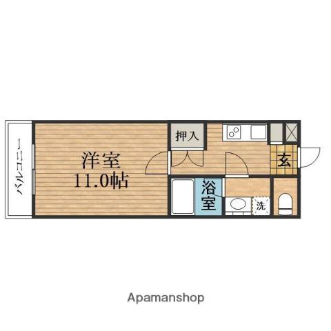 CITY SPIRE心斎橋イースト(1K/10階)の間取り写真