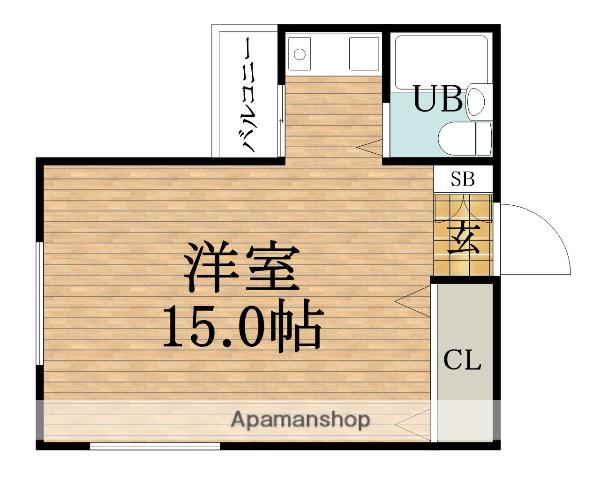 エクシード瓦町(ワンルーム/6階)の間取り写真