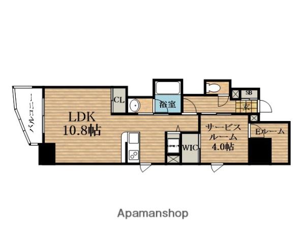 セレニテフラン本町(1LDK/2階)の間取り写真