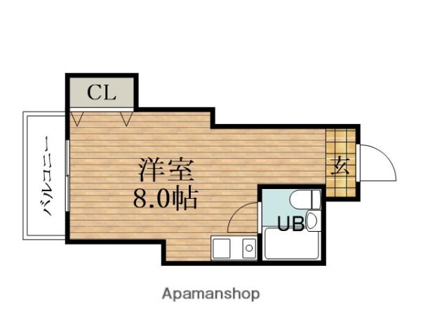 ルネコトブキ(ワンルーム/4階)の間取り写真