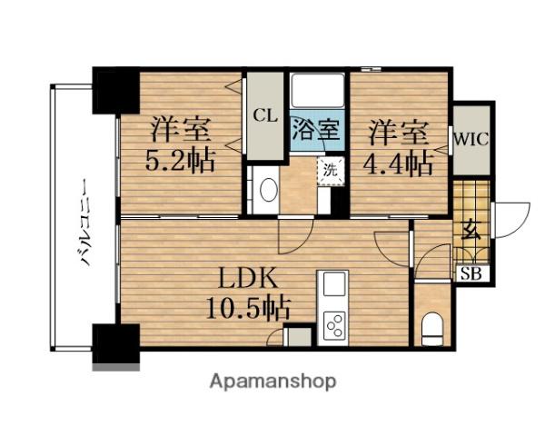 アーバネックス梅田中崎町Ⅱ(2LDK/5階)の間取り写真