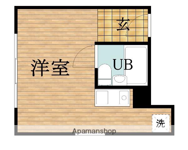 商店街ビル(ワンルーム/4階)の間取り写真