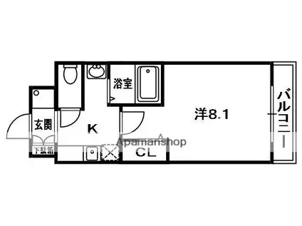 MPLAZA津田駅前十二番館(1K/3階)の間取り写真