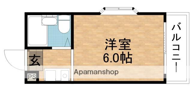 池田マンション(1K/2階)の間取り写真