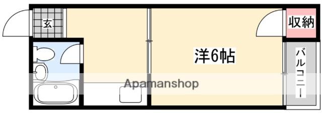 アーバンハイツ桜町(1K/2階)の間取り写真