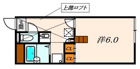 レオパレスINUI(1K/1階)の間取り写真