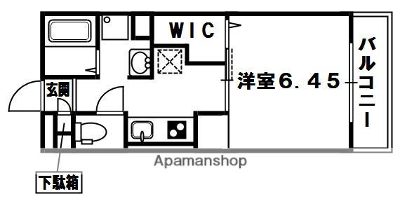 コンテネレッツァ枚方Ⅰ(1K/3階)の間取り写真