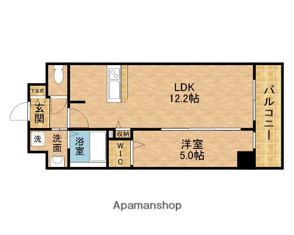 SOLE(1LDK/4階)の間取り写真