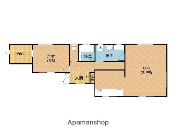 京阪電気鉄道交野線 枚方市駅 徒歩11分 1階建 築17年(1LDK)の間取り写真