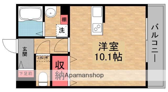 アールコート枚方東田宮(ワンルーム/3階)の間取り写真