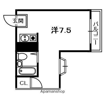 MAYUMIサンフィールド(ワンルーム/4階)の間取り写真