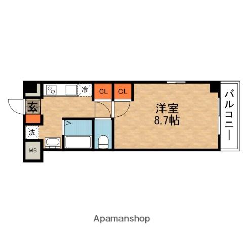 MPLAZA津田駅前十一番館(1K/4階)の間取り写真