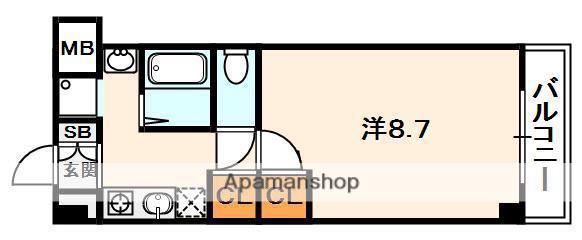 MPLAZA津田駅前十一番館(1K/6階)の間取り写真