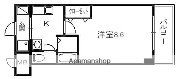 MPLAZA津田駅前十一番館(1K/4階)の間取り写真