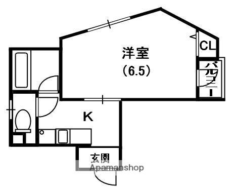 ミレニアム門真(1K/2階)の間取り写真