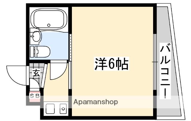 ルートマンション走谷(1K/1階)の間取り写真