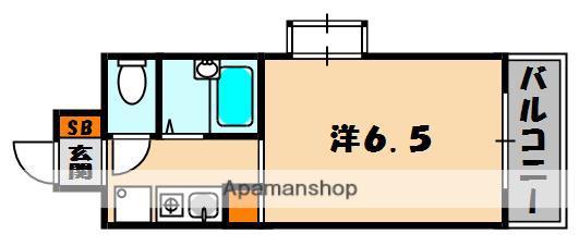 グランアイ香里園(1K/1階)の間取り写真