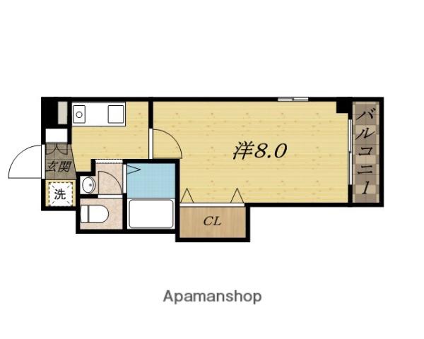 MPLAZA津田駅前十番館(1K/2階)の間取り写真
