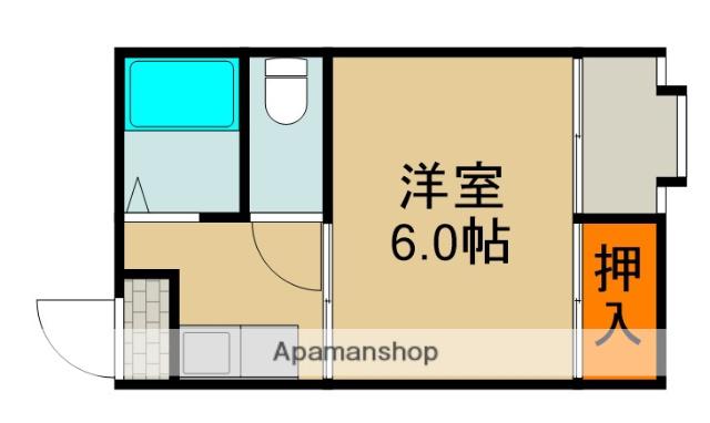 SHIMIZU21(1K/4階)の間取り写真