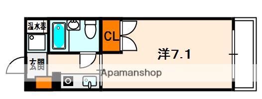 アペックス・パラツィーナくずは(1K/3階)の間取り写真