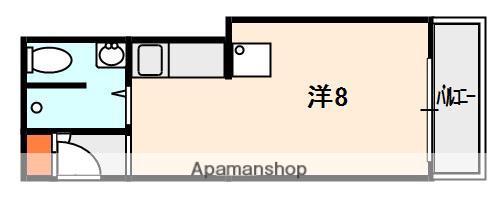 マルエス楠葉マンション(ワンルーム/3階)の間取り写真