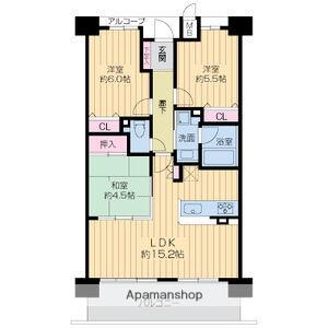 KDXレジデンス守口(3LDK/5階)の間取り写真