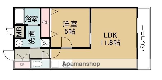MPLAZA津田駅前十二番館(1LDK/4階)の間取り写真