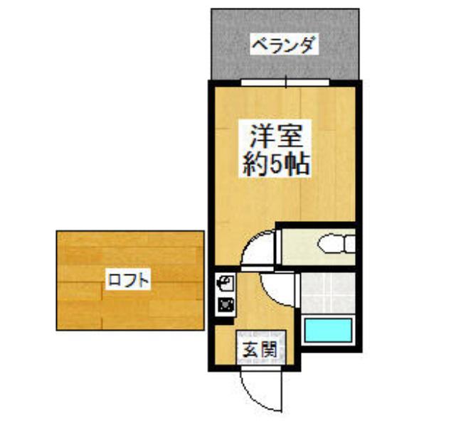 ヨーロピアン3番館(1K/1階)の間取り写真