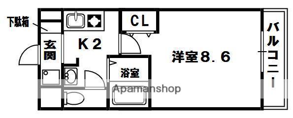 MPLAZA津田駅前十一番館(1K/6階)の間取り写真