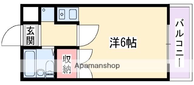 オーハウズ11(ワンルーム/3階)の間取り写真