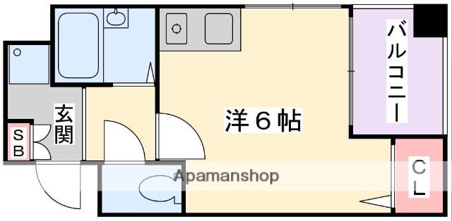 MPLAZA香里弐番館(ワンルーム/10階)の間取り写真