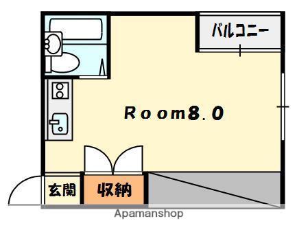 ライズハウス(ワンルーム/2階)の間取り写真