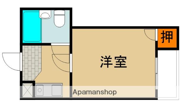三和ビル(1K/3階)の間取り写真