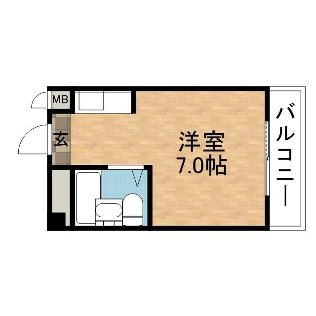 大宝門真CTスクエア 1(ワンルーム/4階)の間取り写真