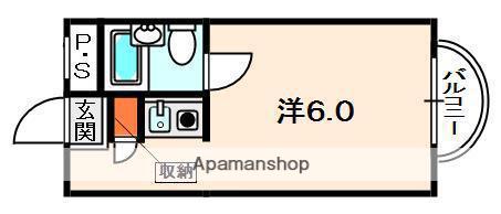 ラ・フェスタ牧野(ワンルーム/1階)の間取り写真