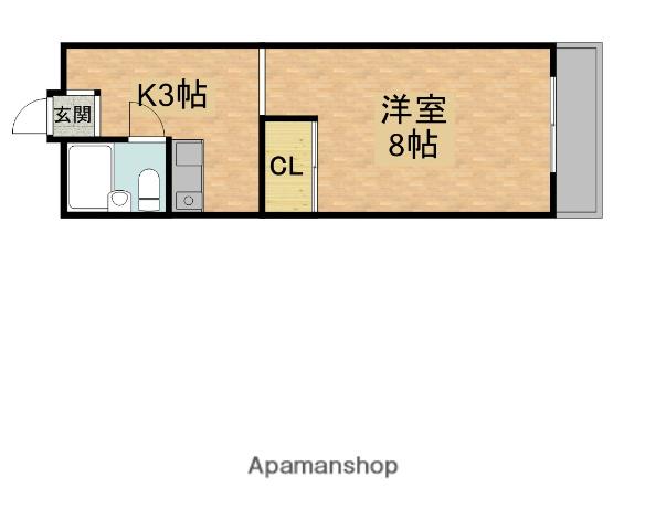 サンプラザ新橋(1K/2階)の間取り写真