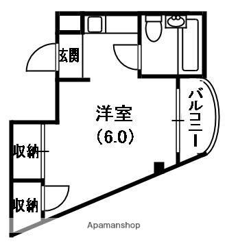 バードヒル大和田(ワンルーム/2階)の間取り写真