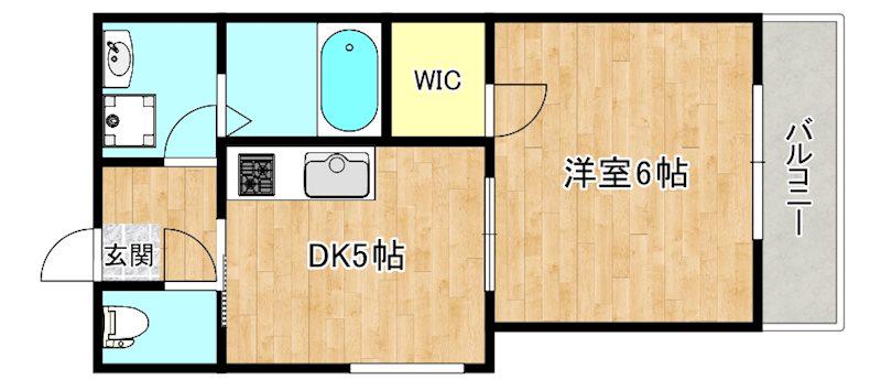 GONBIマンション(1K/4階)の間取り写真