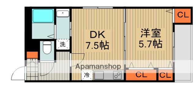 フジパレス守口2番館(1DK/1階)の間取り写真