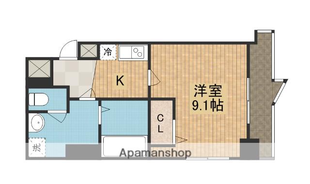 Mプラザ守口(1K/4階)の間取り写真