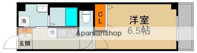 DAP太子橋(1K/4階)の間取り写真