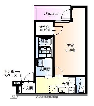 フジパレス松下町Ⅰ(1K/3階)の間取り写真