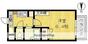 ウェスティン18(1K/1階)の間取り写真