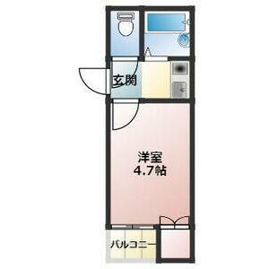 日吉ハイツ(1K/1階)の間取り写真